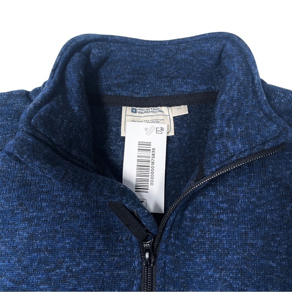 Mountain warehouse men navy blue pullover fleece sweater Size: Small - Picture 7 of 7